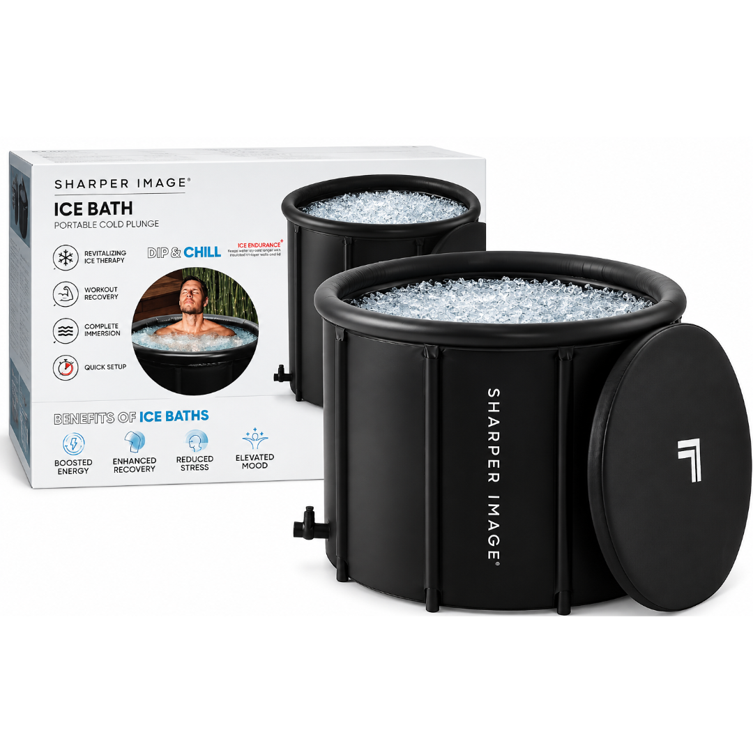 Sharper Image Portable Ice Bath – Cold Plunge Tub