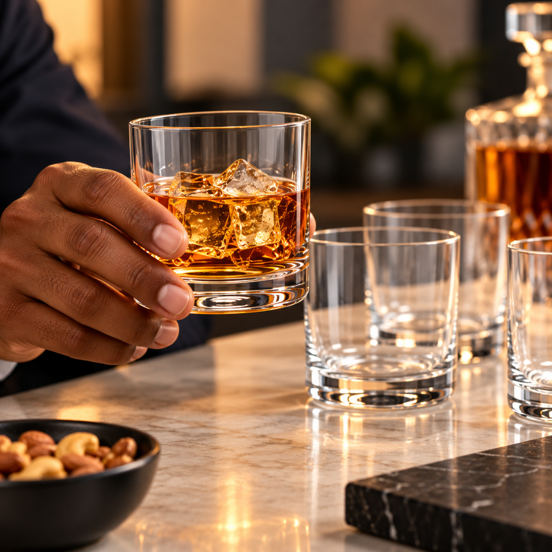 4-Piece Rocks Glass Set